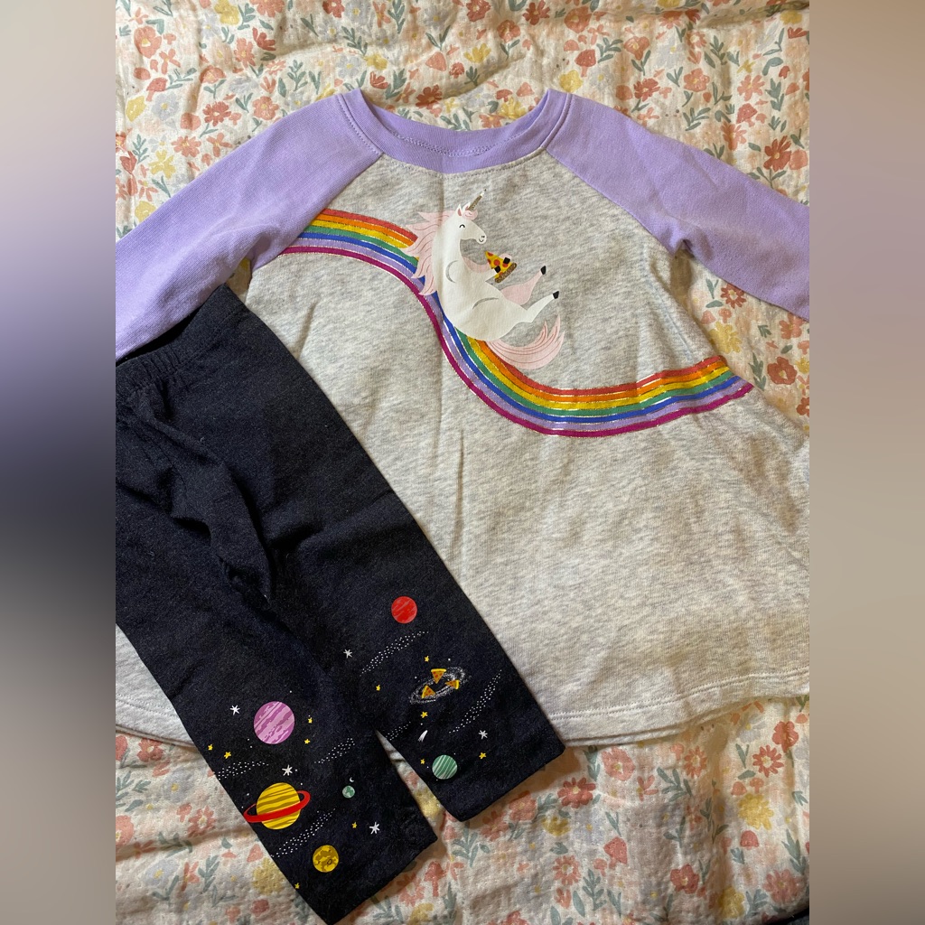 Unicorn Solar System Pizza Outfit